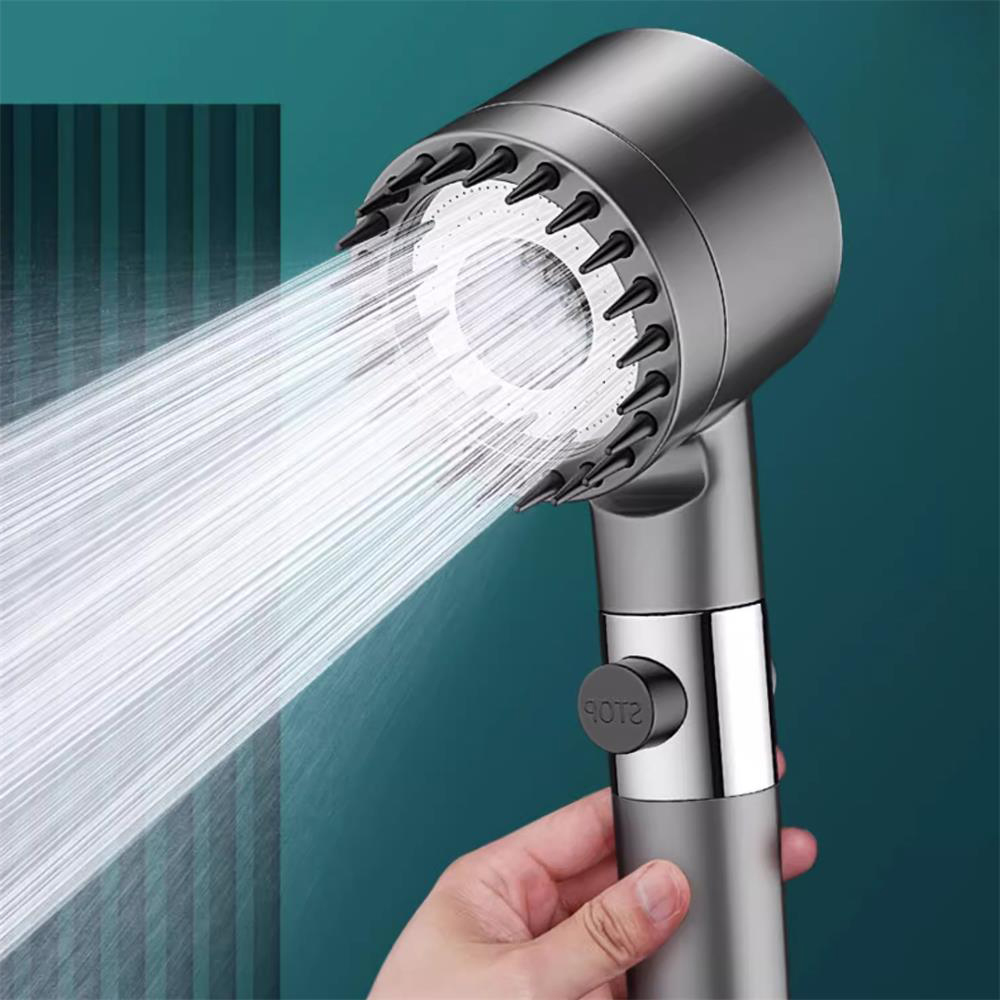 High Pressure Shower Head Handheld - 3 モードシャワーヘッド高圧シャワーヘッドポータブルフィルター降雨蛇口タップ浴室バスホーム革新的なアクセサリー