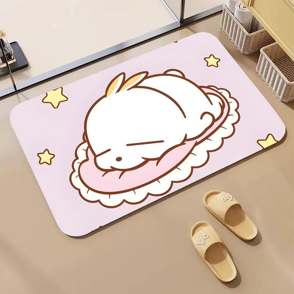 Quick Dry Diatomite Bath Mat - Cartoon-M-MashiMaro フロアマット 珪藻土バスマット、速乾吸収性滑り止めドアマット