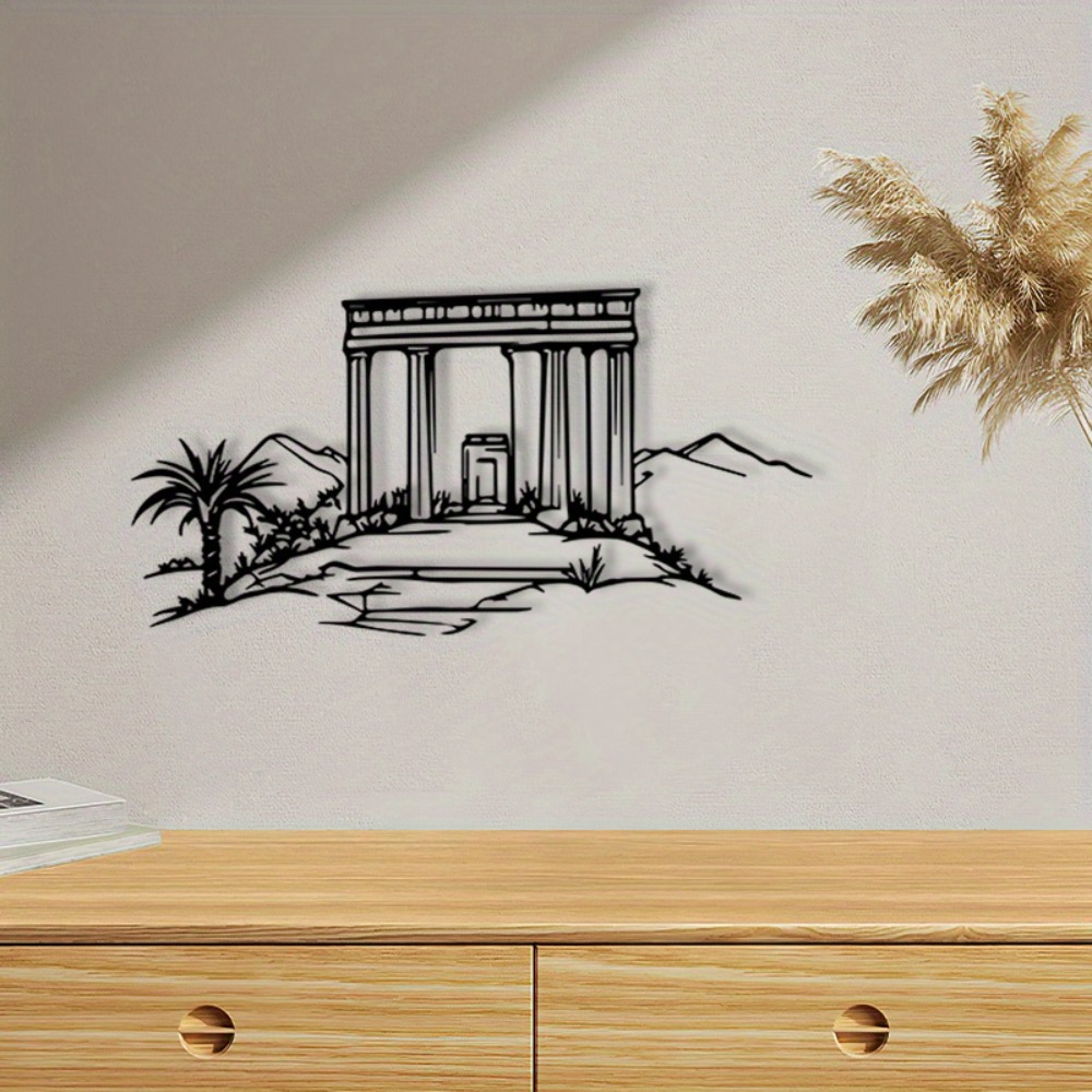 Home Decor - CIFBUY 鉄製ウォールアート 宗教壁画 金属彫刻 パウダーコーティングされた飾り板 文化ギフト