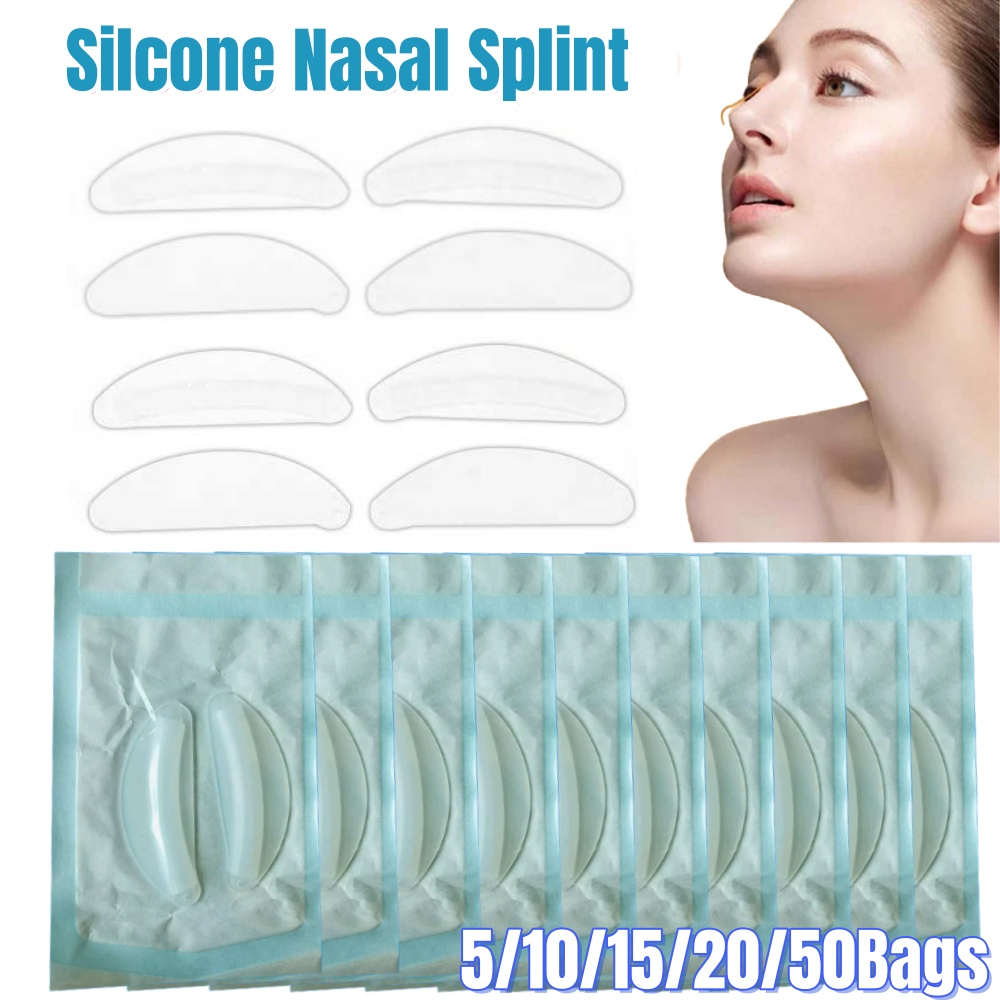 Anti Snore Contour Pillow - 10-100 個健康医療セプトプラストシリコーン鼻副木病院消耗品内部鼻気道副木滅菌