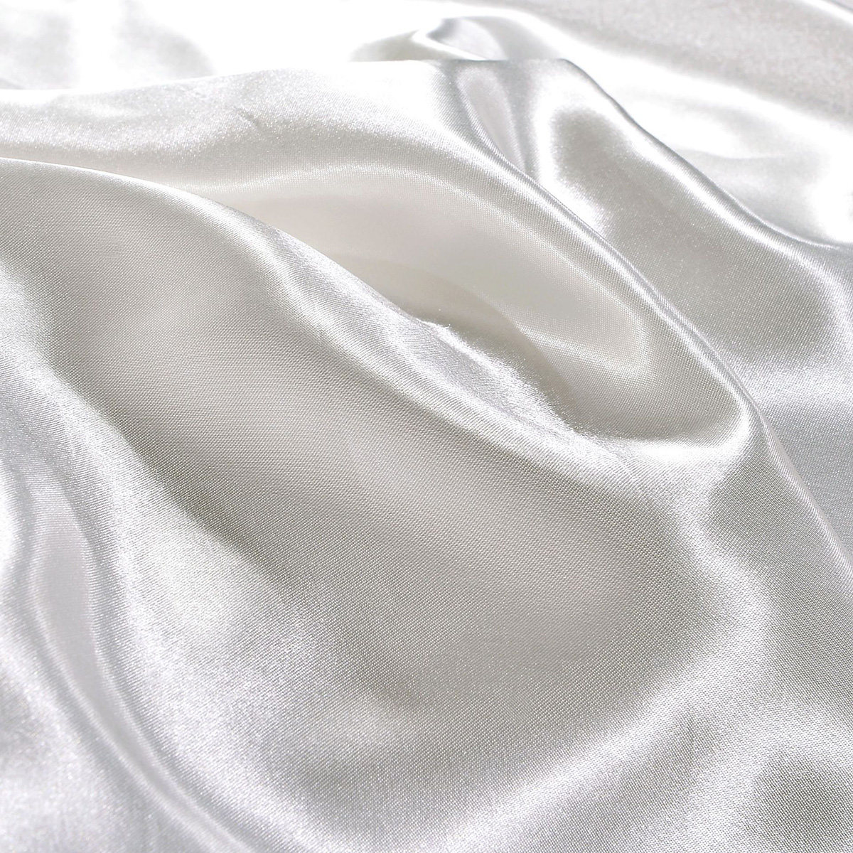 Satin Silk Pillowcase Hair Skin - 1組のシルクのような滑らかな肌触りの枕カバー。サテン素材で、洗濯機で洗える、シワになりにくい。ヘアケアやスキンケアに最適。色は白。