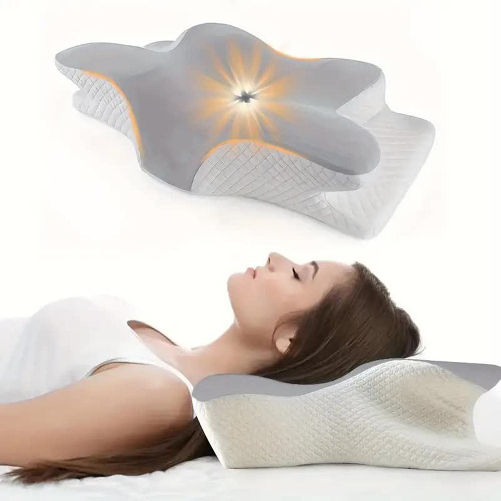 Anti Snore Contour Pillow - 低反発枕蝶形リラックス頚椎低反発ネックピロー鎮痛睡眠整形外科枕寝具