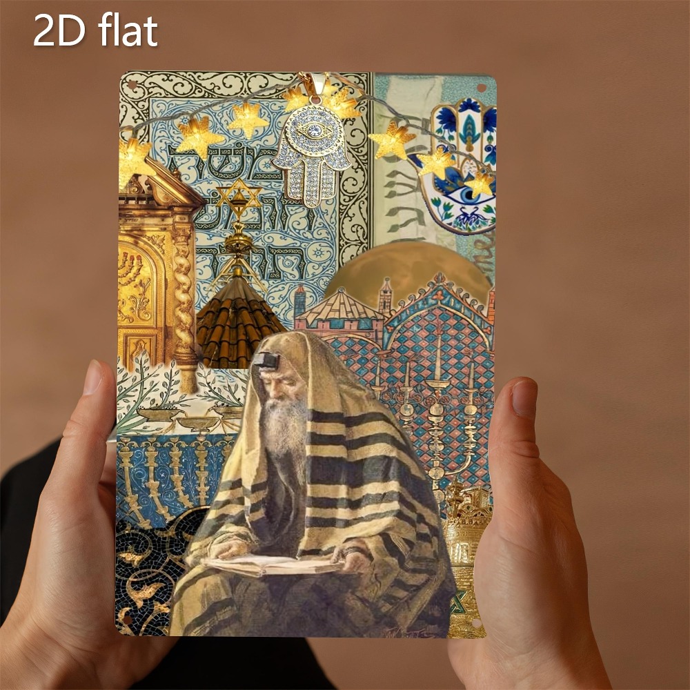 CIFBUY ヴィンテージユダヤ長老読書アルミ製ウォールアー - Home Decor のレビューと価格