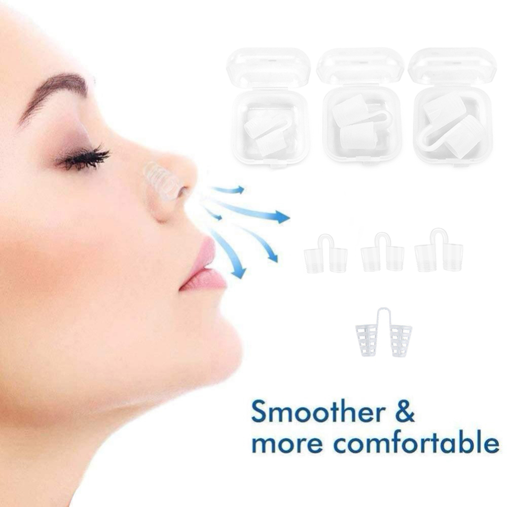 1個入りシリコン製ノーズクリップ、いびき防止鼻腔拡張器、睡眠 - Anti Snore Contour Pillow のレビューと価格