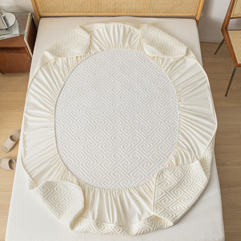 防水マットレスカバー 1枚 格子柄フィットシーツ マットレス - Waterproof Mattress Protector Breathable のレビューと価格