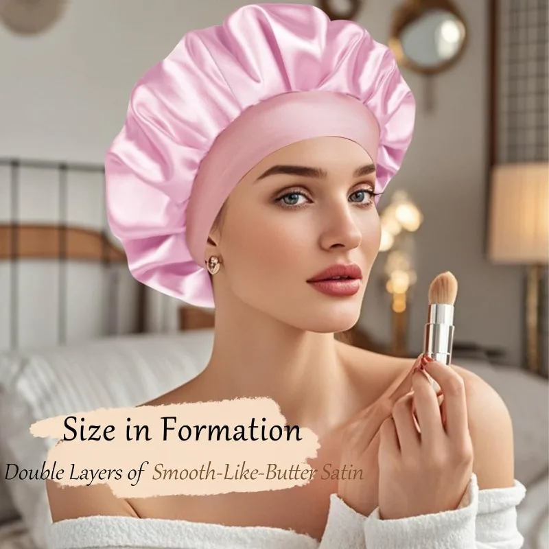 2個入りシルク枕カバー＆サテンボンネットセット シルクヘア＆ - Satin Silk Pillowcase Hair Skin のレビューと価格