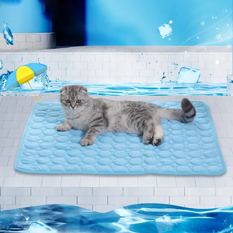 ペットアイスマット夏猫犬ソファ巣ベッド冷却スリーピングパッド - Cooling Blanket Hot Sleepers のレビューと価格