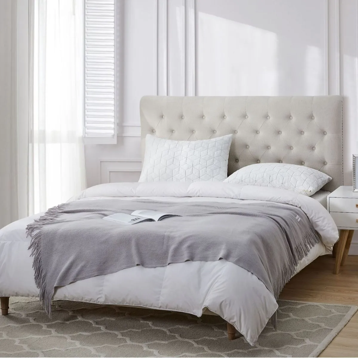 首の痛みを和らげるネックピロー、メモリーフォーム竹繊維、睡眠 - Memory Foam Orthopedic Pillow Neck Pain のレビューと価格