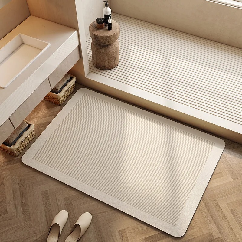 浴室用珪藻土マット 超吸水 速乾 滑り止め 耐摩耗 汚れ防止 - Quick Dry Diatomite Bath Mat のレビューと価格