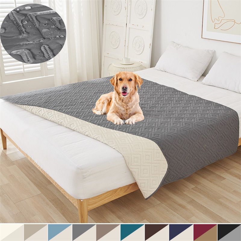 防水ベッドカバーペット犬猫子供尿パッドベッドシートカバーキル - Waterproof Mattress Protector Breathable のレビューと価格