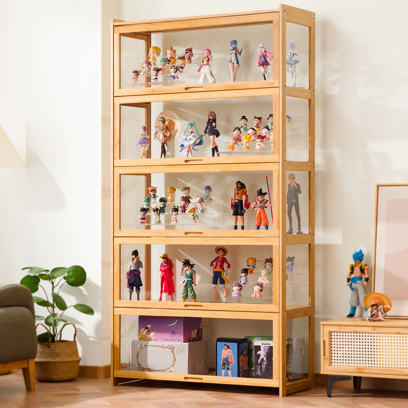 大型アクリル透明フィギュアディスプレイキャビネット、模型玩具 - Storage & Organization のレビューと価格