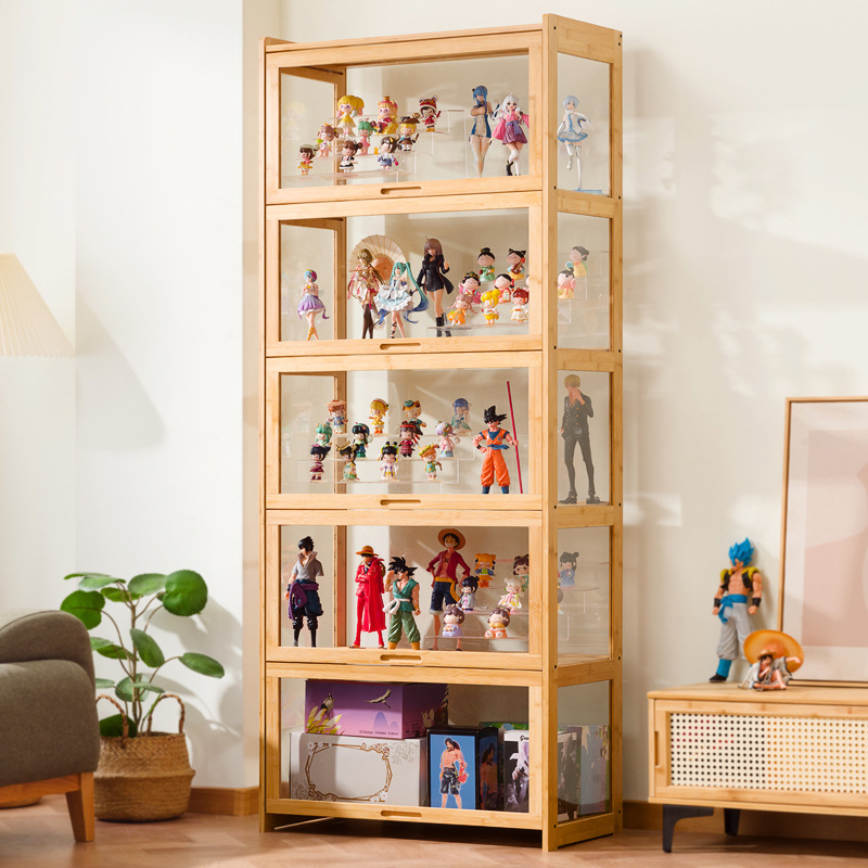 大型アクリル透明フィギュアディスプレイキャビネット、模型玩具 - Storage & Organization のレビューと価格