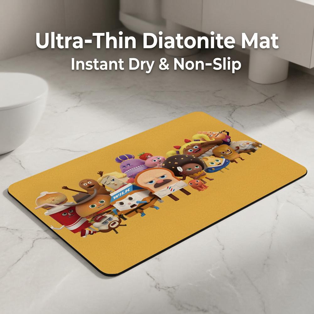 漫画B-Bread B-Barbershopフロアマット珪藻 - Quick Dry Diatomite Bath Mat のレビューと価格