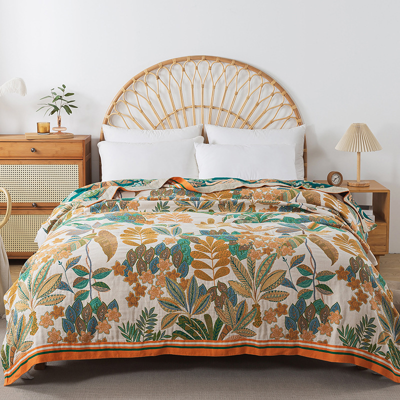 通気性のあるモスリンガーゼベッドカバー,200x230cm, - Muslin Cotton Bedspread のレビューと価格