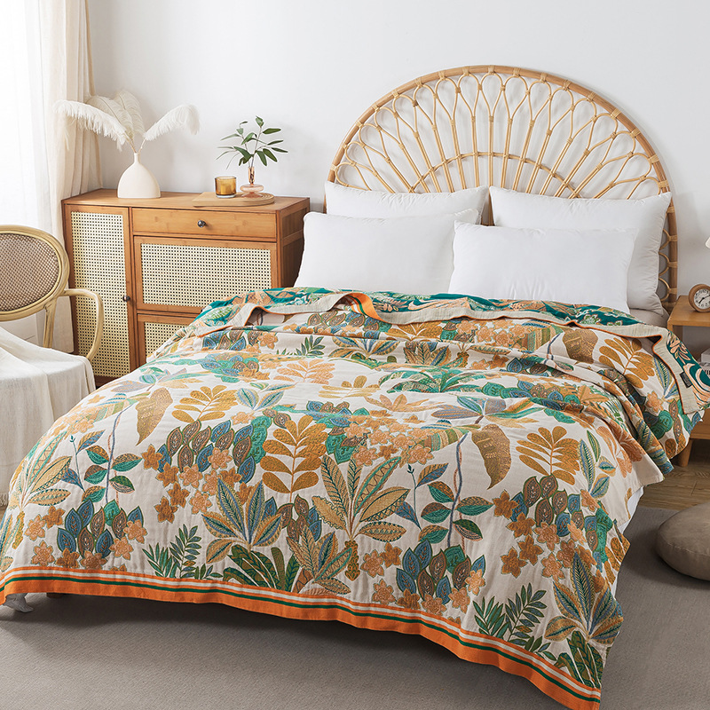 通気性のあるモスリンガーゼベッドカバー,200x230cm, - Muslin Cotton Bedspread のレビューと価格