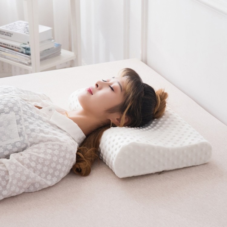 調整可能なメモリーフォーム横向き寝枕、整形外科的カーブネック - Memory Foam Orthopedic Pillow Neck Pain のレビューと価格