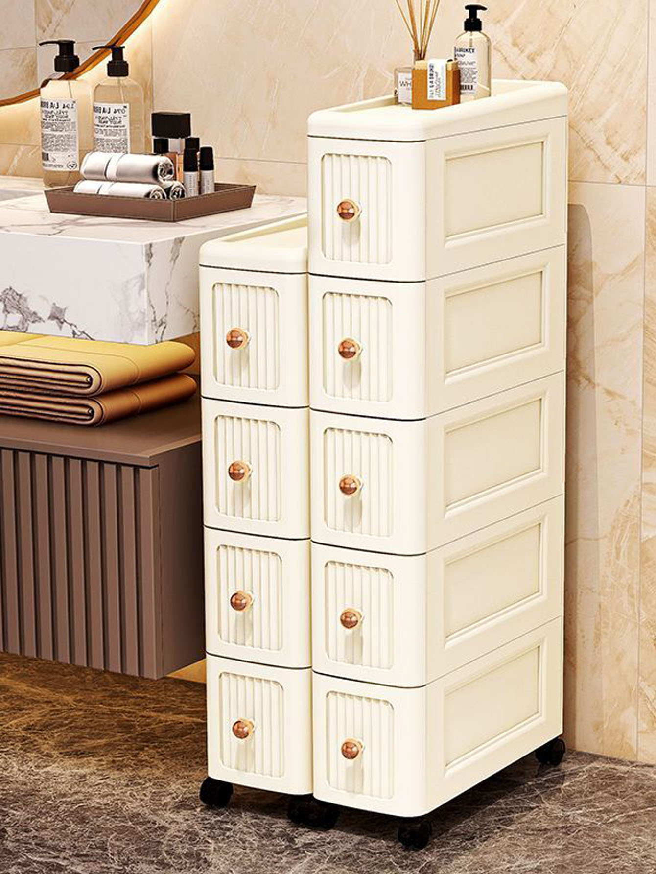 幅15CMの隙間収納キャビネット – キッチン冷蔵庫やテーブ - Kitchen のレビューと価格