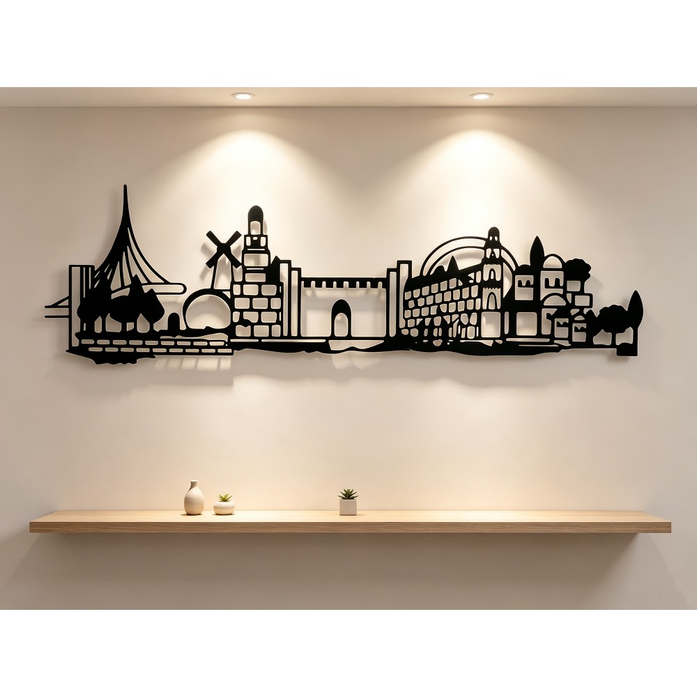 CIFBUY メタルウォールアート エルサレムスカイライン装 - Home Decor のレビューと価格