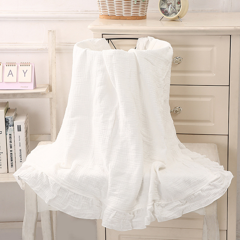 オーガニックコットンベビーブランケット新生児モスリンおくるみ - Muslin Cotton Bedspread のレビューと価格