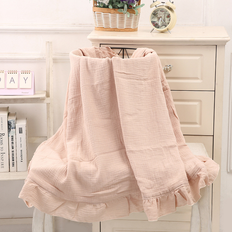 オーガニックコットンベビーブランケット新生児モスリンおくるみ - Muslin Cotton Bedspread のレビューと価格
