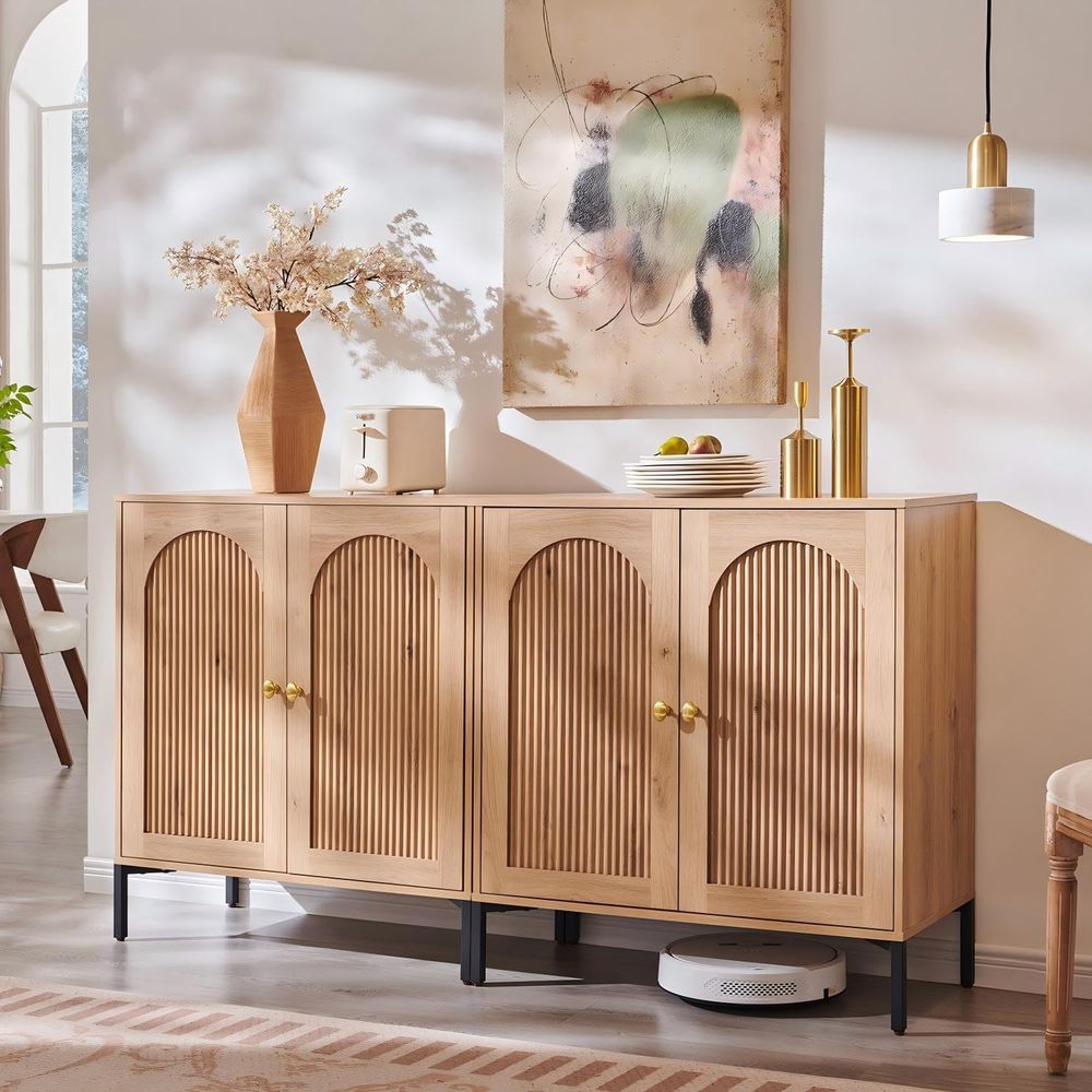 ern Buet キャビネット 収納付き、幅61.75インチ - Storage & Organization のレビューと価格