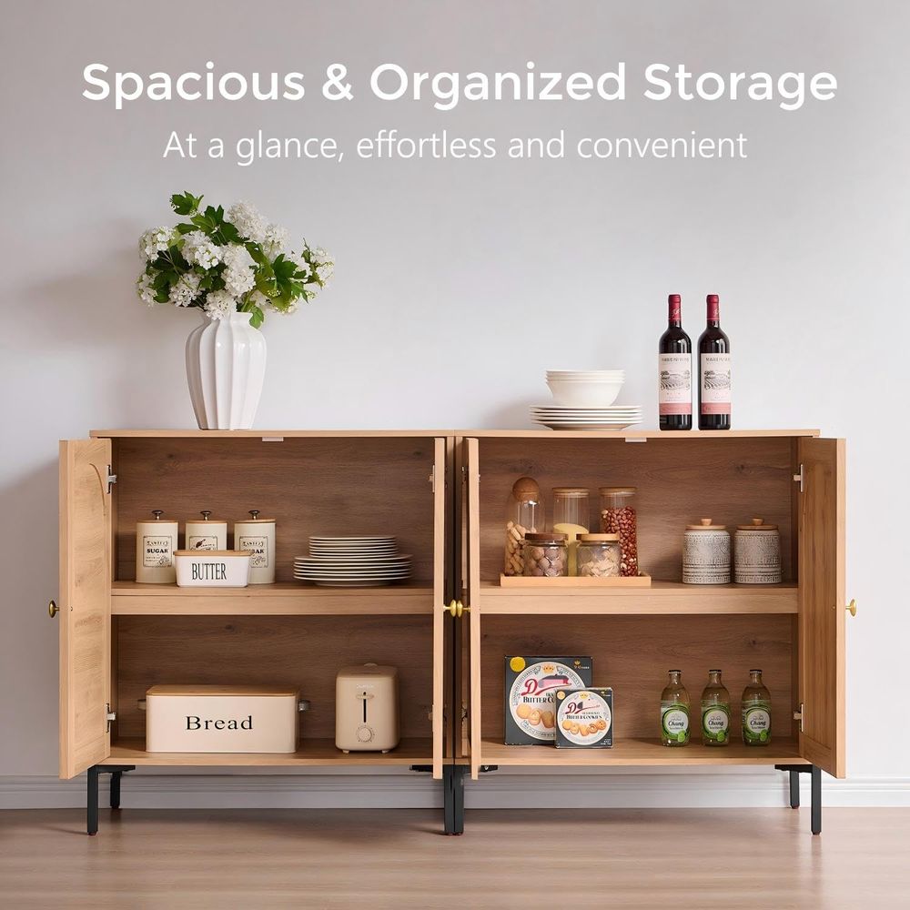 ern Buet キャビネット 収納付き、幅61.75インチ - Storage & Organization のレビューと価格