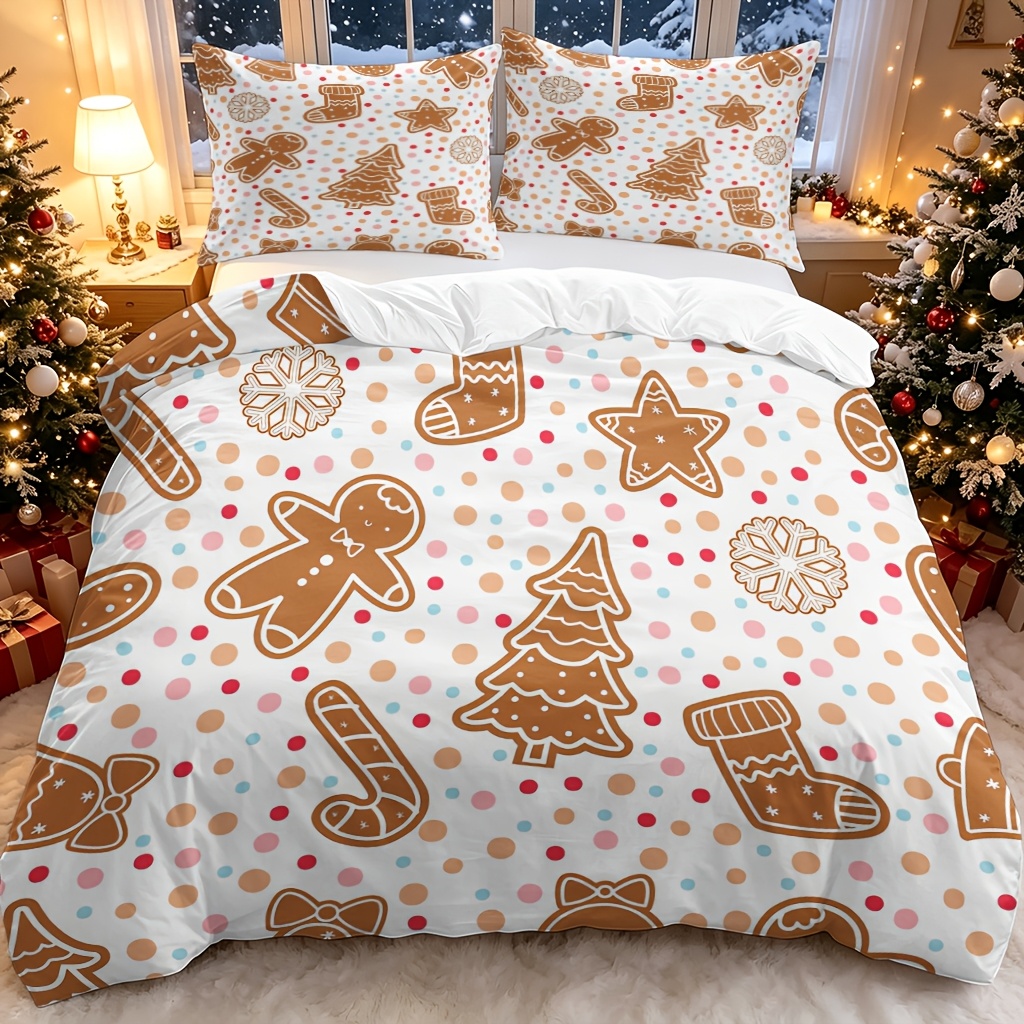 ソフトな3点セットの掛け布団カバーセット、2Dフラットプリン - Duvet Cover Sets With Zipper のレビューと価格