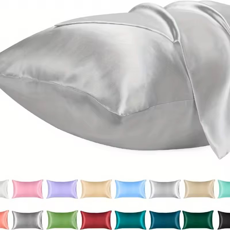 1枚入りサテン枕カバー、髪に優しいシルクのような肌触り、滑ら - Satin Silk Pillowcase Hair Skin のレビューと価格
