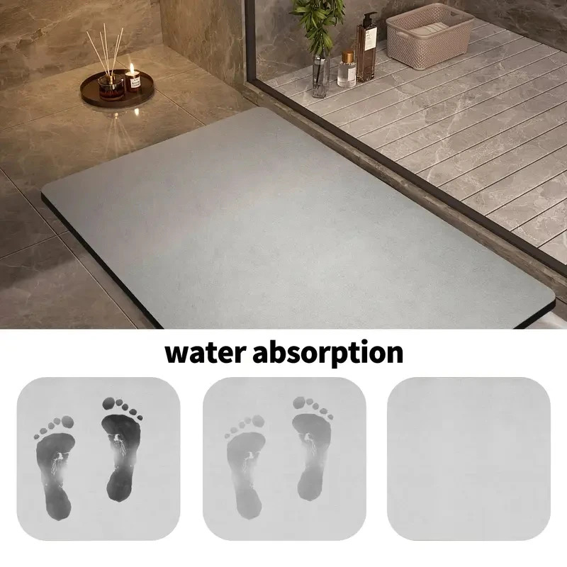 VIKAMA 珪藻土バスマット超吸収性速乾性ノンスリップソフ - Quick Dry Diatomite Bath Mat のレビューと価格