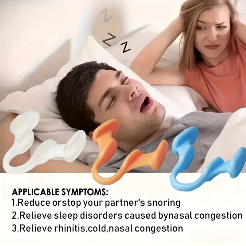 2-10 個のシリコン睡眠補助鼻エキスパンダーは、酸素の流れ - Anti Snore Contour Pillow のレビューと価格