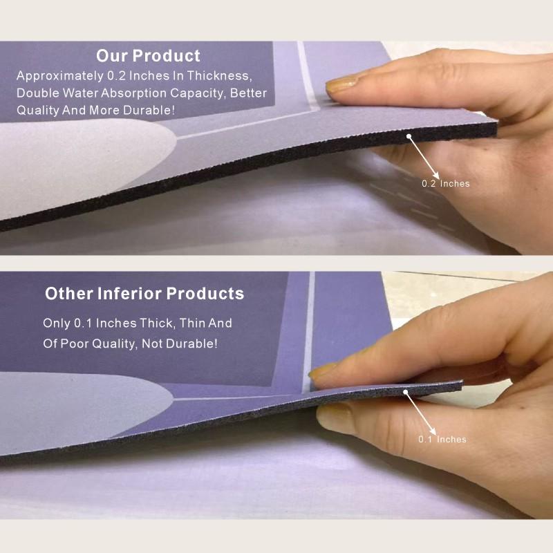 3ピースバスルームマットセット 厚手 吸水性 速乾性 バスマ - Quick Dry Diatomite Bath Mat のレビューと価格