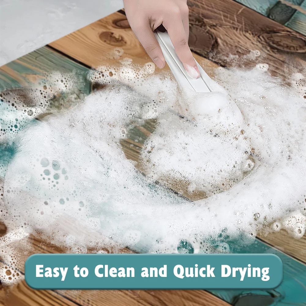 ヴィンテージ再生木材珪藻土バスマット、超吸水性、速乾性、滑り - Quick Dry Diatomite Bath Mat のレビューと価格